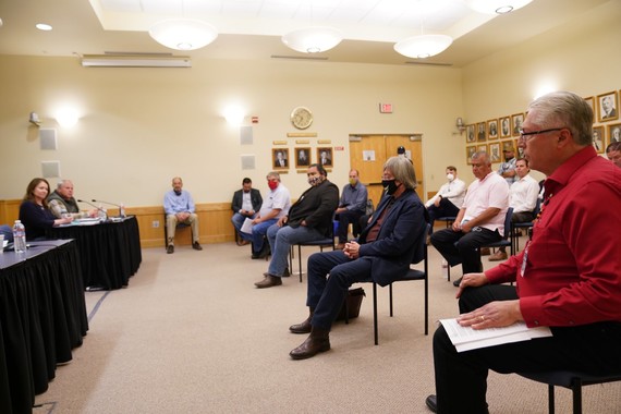 Photo: Secretary Bernhardt meets with Tribal leaders in Klamath Falls, OR to discuss the BOR’s Klamath Project. 
