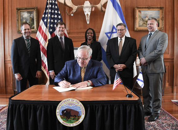 Secretary Bernhardt signs US-Israel MOU