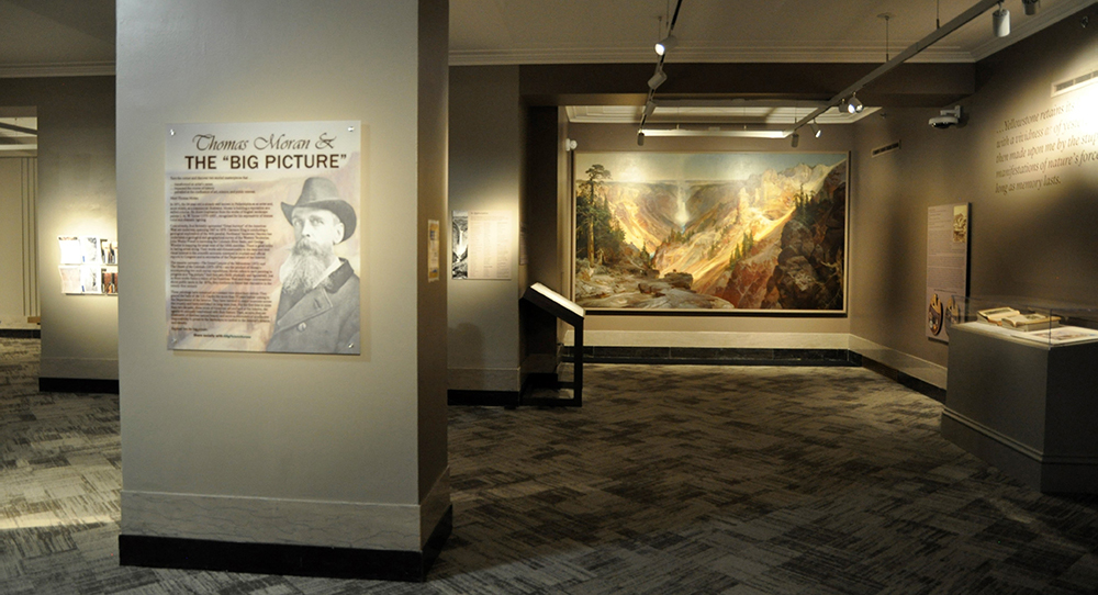 Interior Museum gallery with exhibition, "Thomas Moran & the 'Big Picture'"