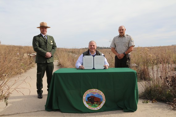 Secretary Bernhardt signs Secretary's order on fee free access to public lands for 5th graders