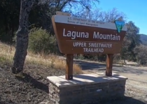 A BLM recreation sign that says Laguna Mountain.