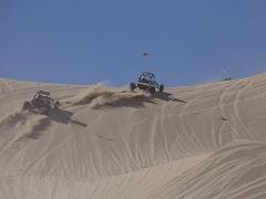 OHVs on a sand dune. 