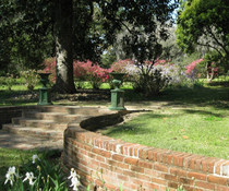 Formal gardens at Natchez National Historic Park, Photo by National Park Service.