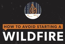 How to avoid starting a wildfire graphic by Leave No Trace
