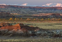 The Bobcat Draw Badlands WSA in Wyoming encompasses 17,150 acres of BLM-administered land and 1,390 acres of state land. BLM photo by Bob Wick.