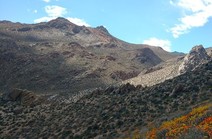 Landscape view of Short Canyon's rugged terrain in the Ridgecrest Field Office by Kirsten Carroll of BLM
