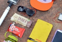 Camping and hiking supplies.