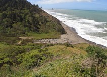 A view of the Pacific Coast from the BLM Lost Coast Headlands in Humboldt County, CA.