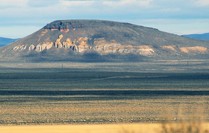 Painted Point, a landmark on lands managed by the BLM Applegate Field Office near Vya, Nev.   Photo by Jeff Fontana, BLM.