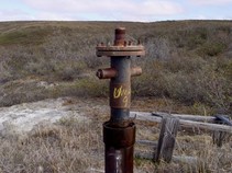 An orphaned oil well.