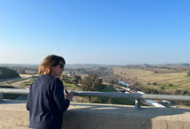 Assistant Secretary Trujillo looks out on the San Joaquin River from Friant Dam.