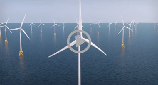 An offshore windfarm 