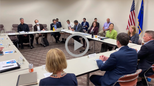 Secretary Haaland at a clean energy roundtable in Nevada