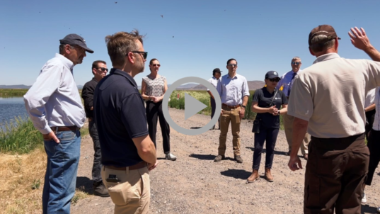 Interior leaders tour Klamath Basin area