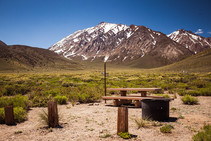 A desert campground.