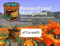 Bureau of Land Management Berryessa Snow Mountain National Monument. Let's go agents!