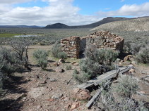 Remains of an old stone building.