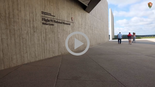 An exterior view of the Flight 93 National Memorial