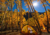 A fall campground.