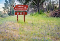 A sign that reads Swasey Recreation Area.