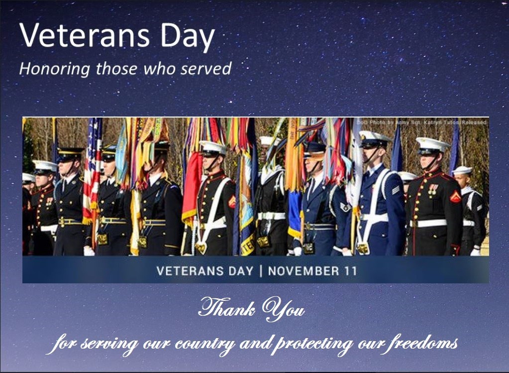 Veterans Day Honoring Those Who Served.