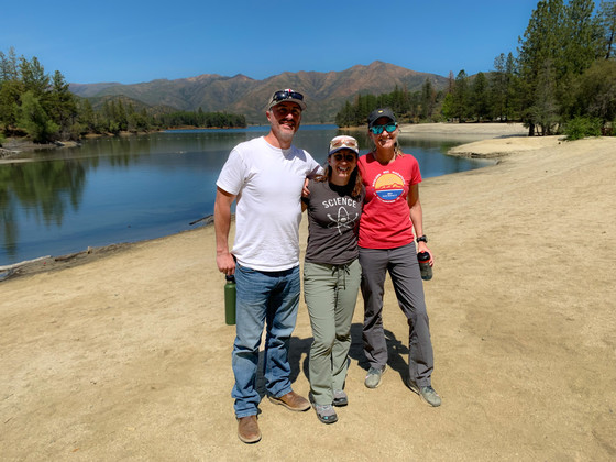 Reclamation’s wildland fire management program coordinators visit the Whiskeytown Reservoir after the Carr Fire. Photo from Laura Harger.