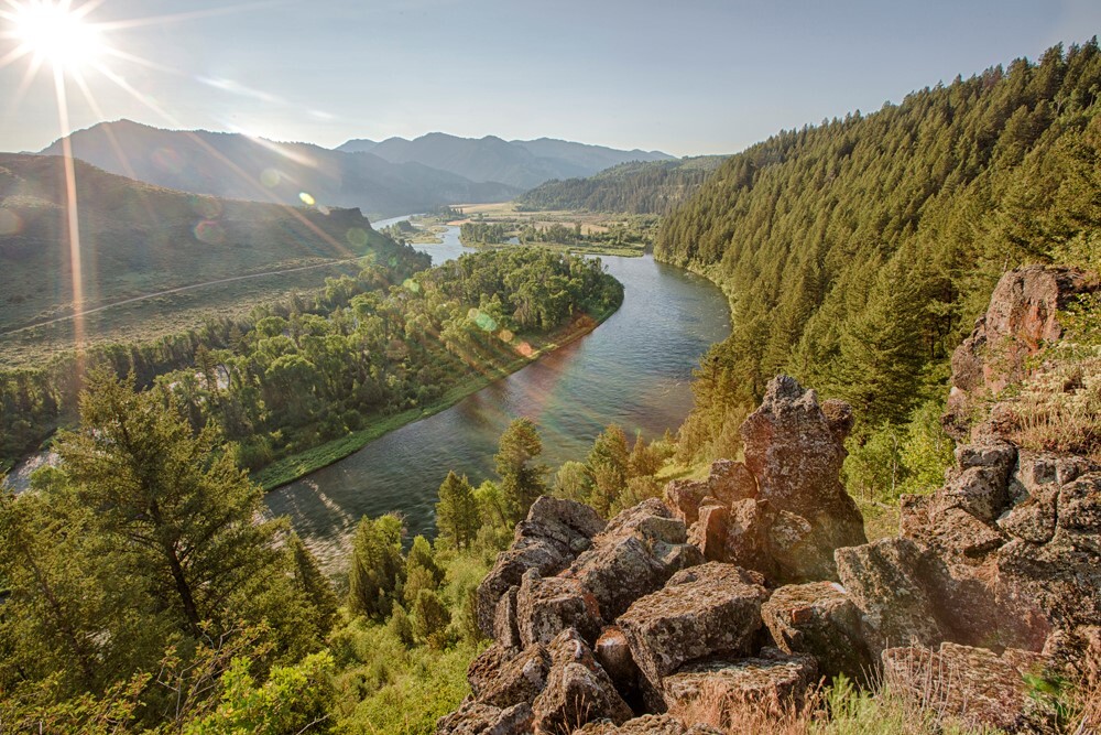 A view of Snake River Area of Critical Environmental Concern in Idaho 
