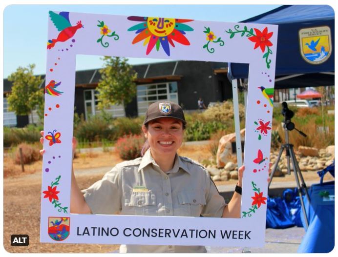 Ranger Nancy Fernandez celebrates Latino Conservation Week at San Diego National Wildlife Refuge Complex in California.