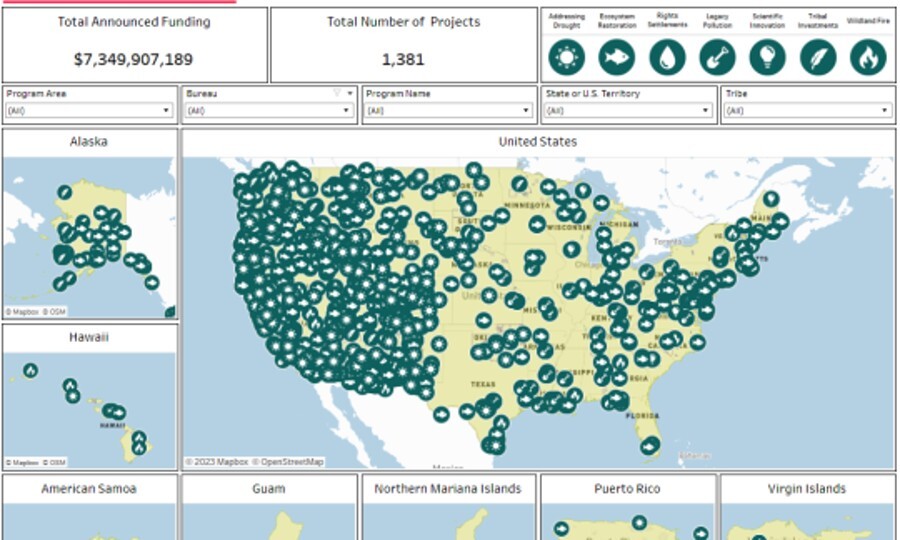 A new interactive map that tracks investments from President Biden’s Bipartisan Infrastructure Law 