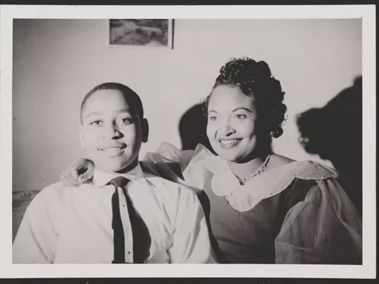 A picture of Emmett Till and Mamie Till-Mobley