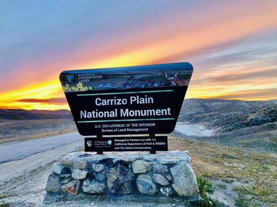 Carrizo Plain NM Sign