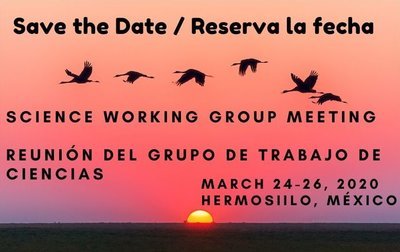 Save the date: Science Working Group Meeting
