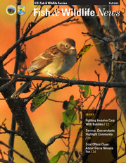 fall magazine cover of bird in tree