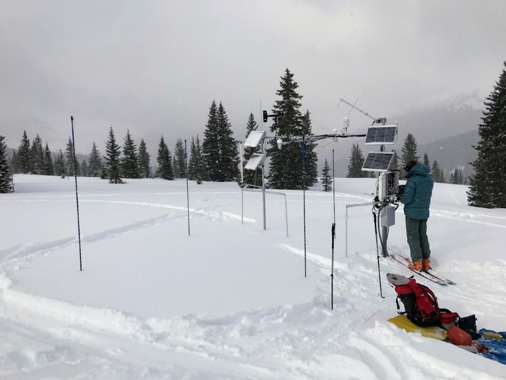 Snow-monitoring station