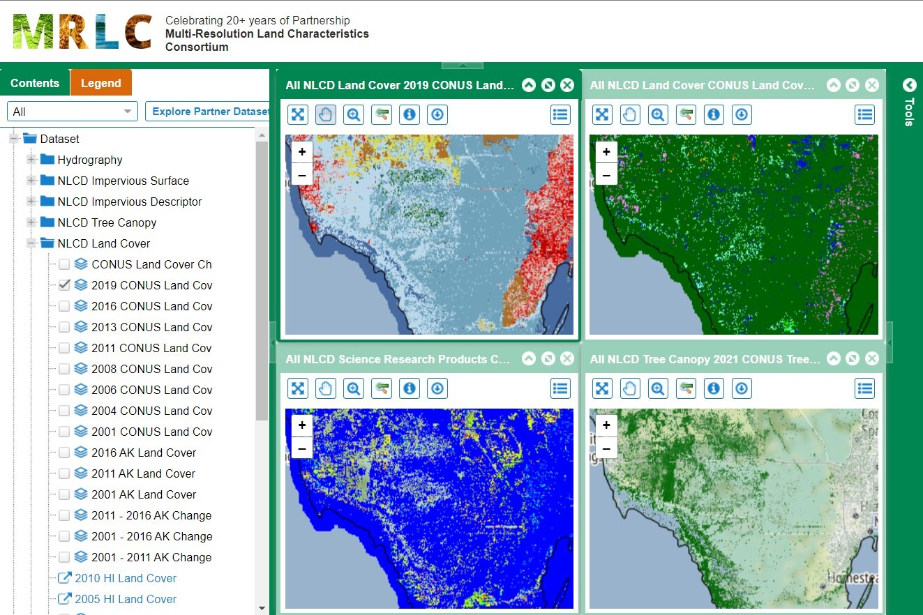 MRLC NLCD Map View Page