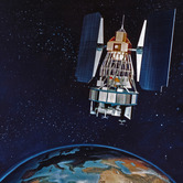 Illustration of Landsat 1 in Orbit