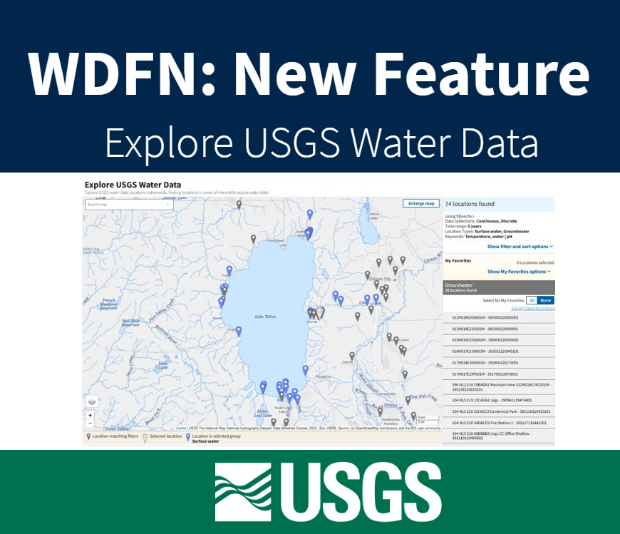 WDFN New Feature Explore USGS Water Data