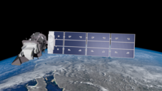 Landsat 9 with Earth in Orbit