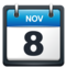 Calendar date - November 8