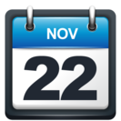 Calendar date - November 22