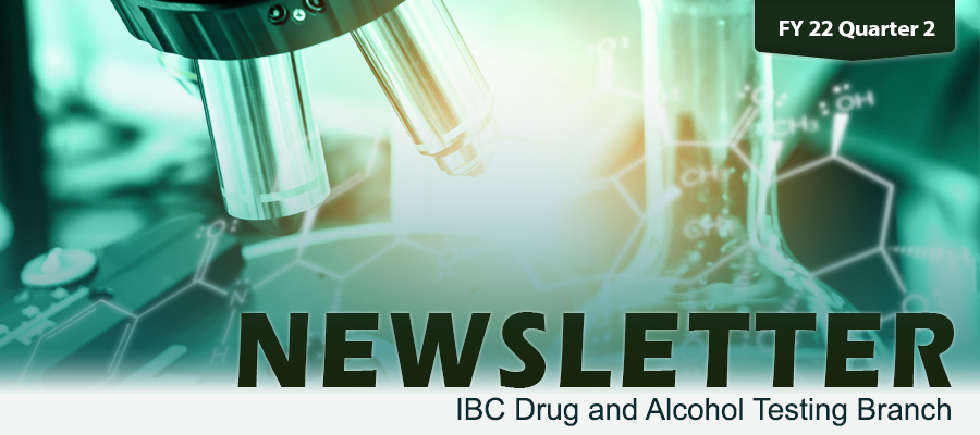 Banner - IBC Drug Testing Newsletter - FY 2022 Q2
