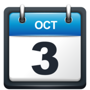 October 3 calendar date