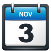November 3 Calendar date