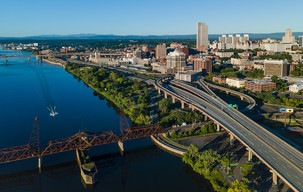 ERCA_enews_Albany_Aerial image of the city and Hudson River
