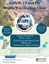 GRCA Vaccine event flyer 10-18