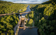 ERCA_Little Falls: Aerial view of Lock 17