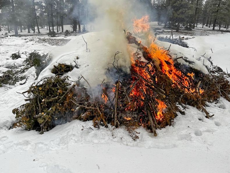 pile burning