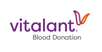 a logo for a blood bank named vitalant