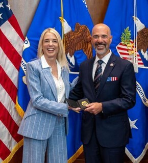 Attorney General Pam Bondi and DEA Administrator Terry Cole