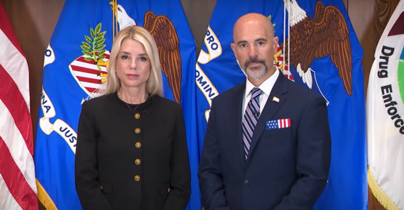 Attorney General Pam Bondi and DEA Administrator Terry Cole